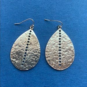 WHBM Hammered Gold Earrings